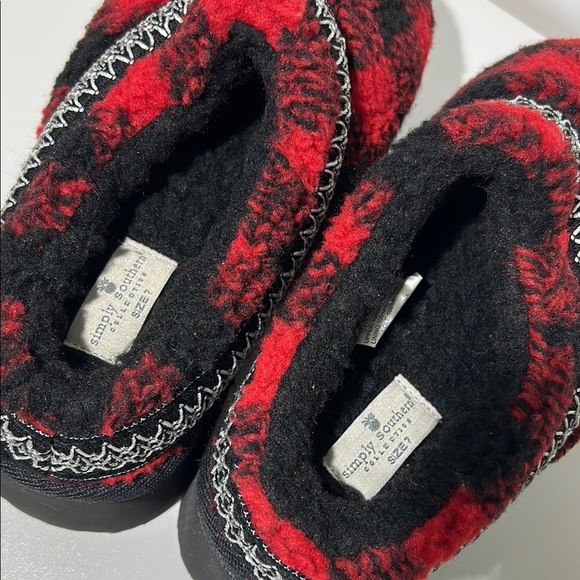 Simply Southern Red and Black Plaid Women's Shoes - Picture 3 of 4